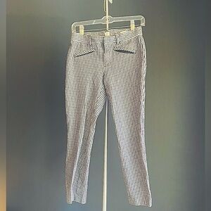 GAP Gingham Woven Ankle Crop Pants, Preloved Retro 50s Stretch Skinny Style
